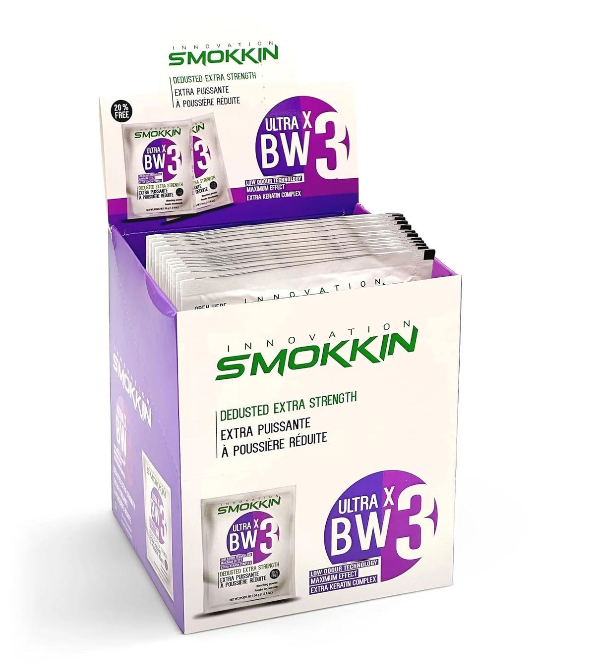 SMOKKIN ULTRA X BW3 sachet display box, alternate product view