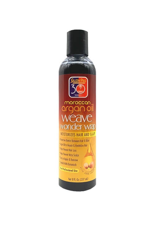 Salon Pro 30 Sec Moroccan Argan Oil Weave Wonder Wrap Black 8 oz Salon Pro