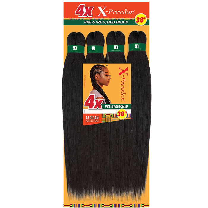 Sensationnel X-Pression African Collection Crochet Braids - 4X PRE STRETCHED BRAID 38"