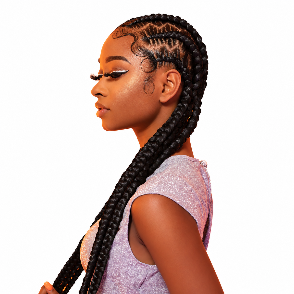 Sensationnel X-Pression 2X Pre-Stretched Braiding Hair 48" factory model hairstyle