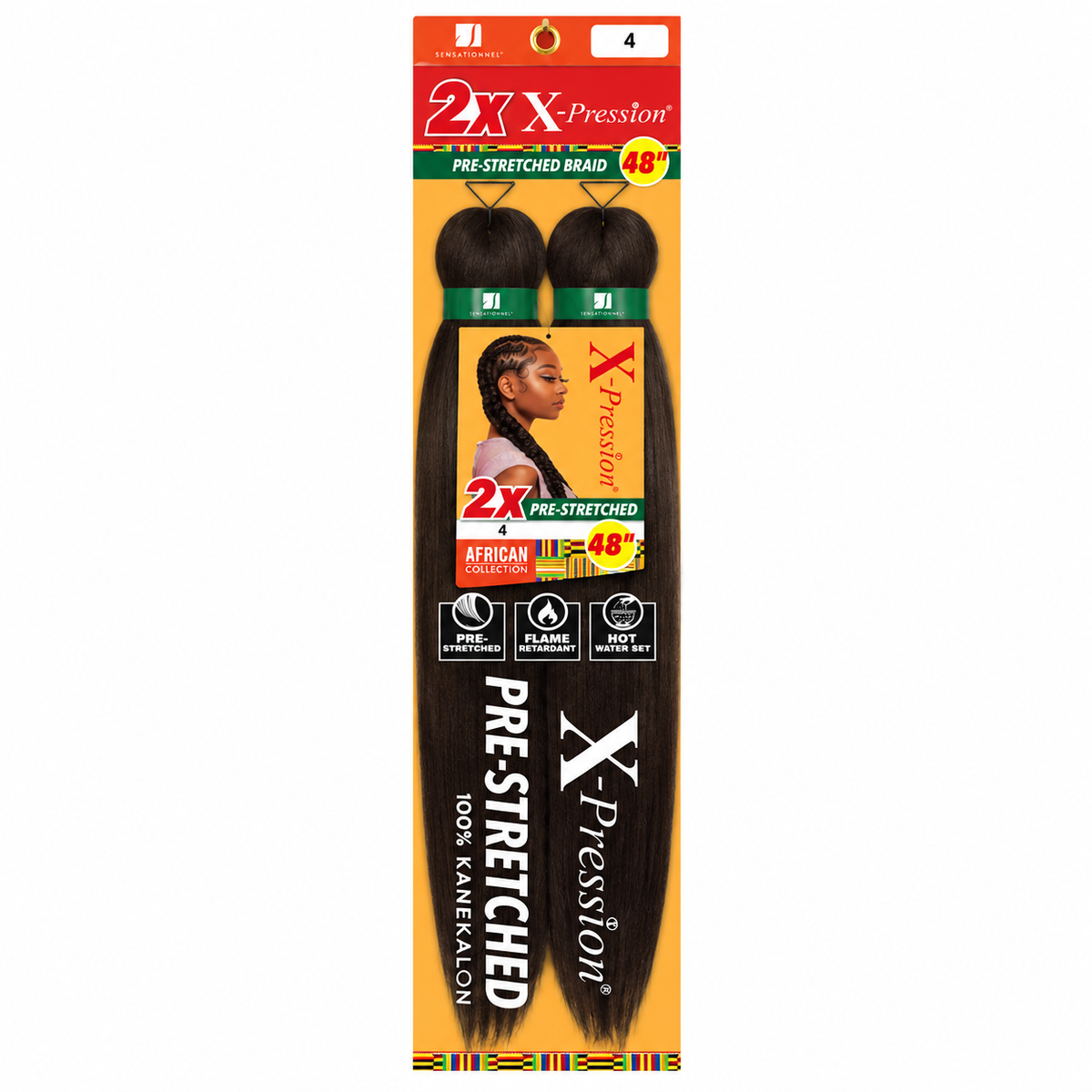 Sensationnel X-Pression 2X 48 inch color 4 full retail package