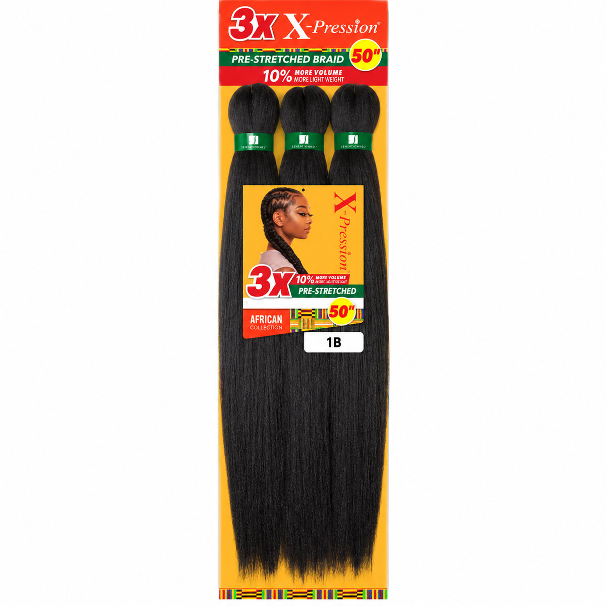 Sensationnel X-Pression 3X 50 inch color 1B full retail package