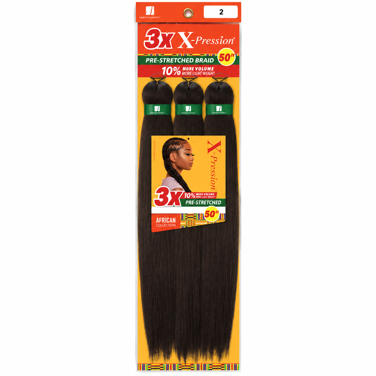 Sensationnel X-Pression 3X 50 inch color 2 full retail package