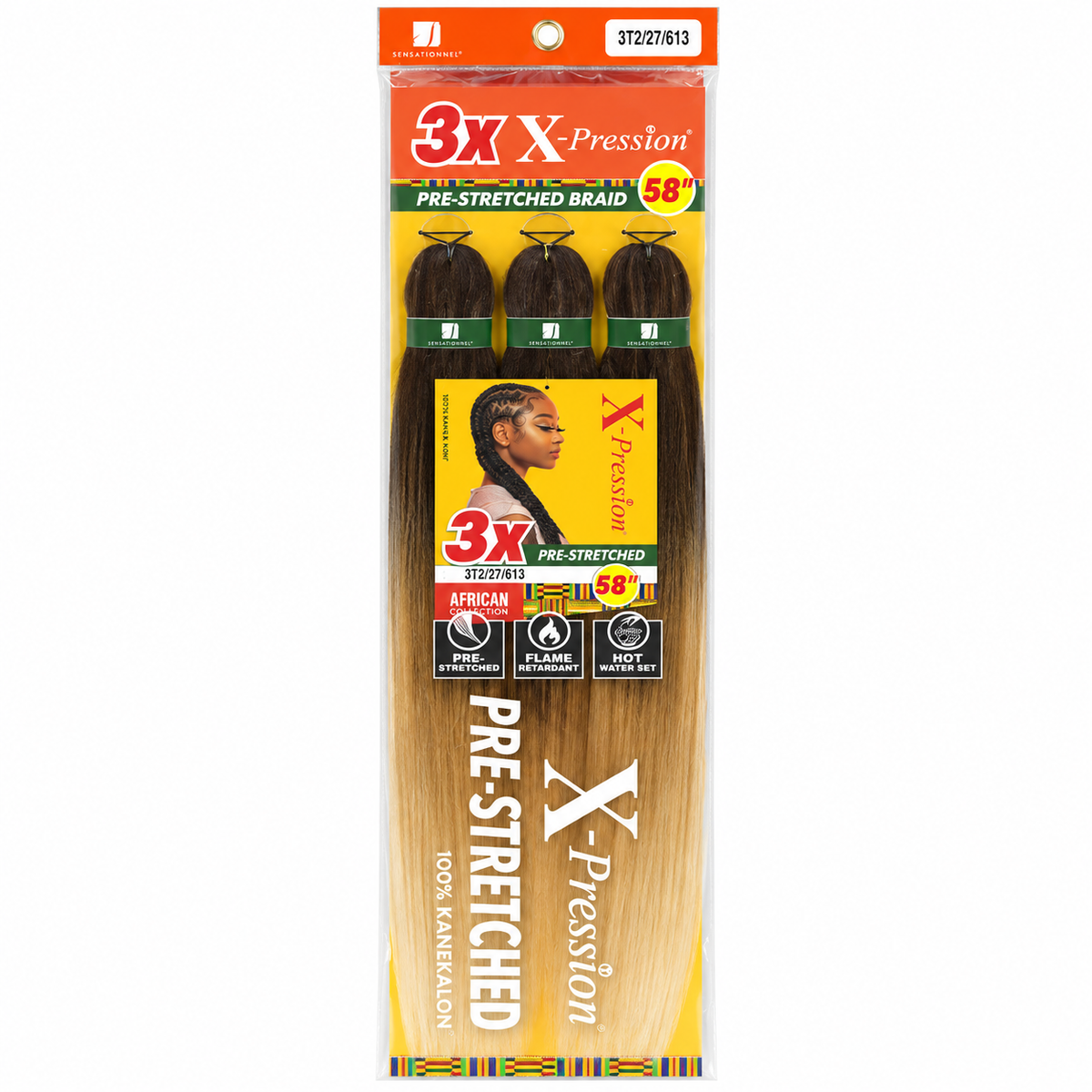 Sensationnel X-Pression 3X 58 inch 3T2/27/613 full package