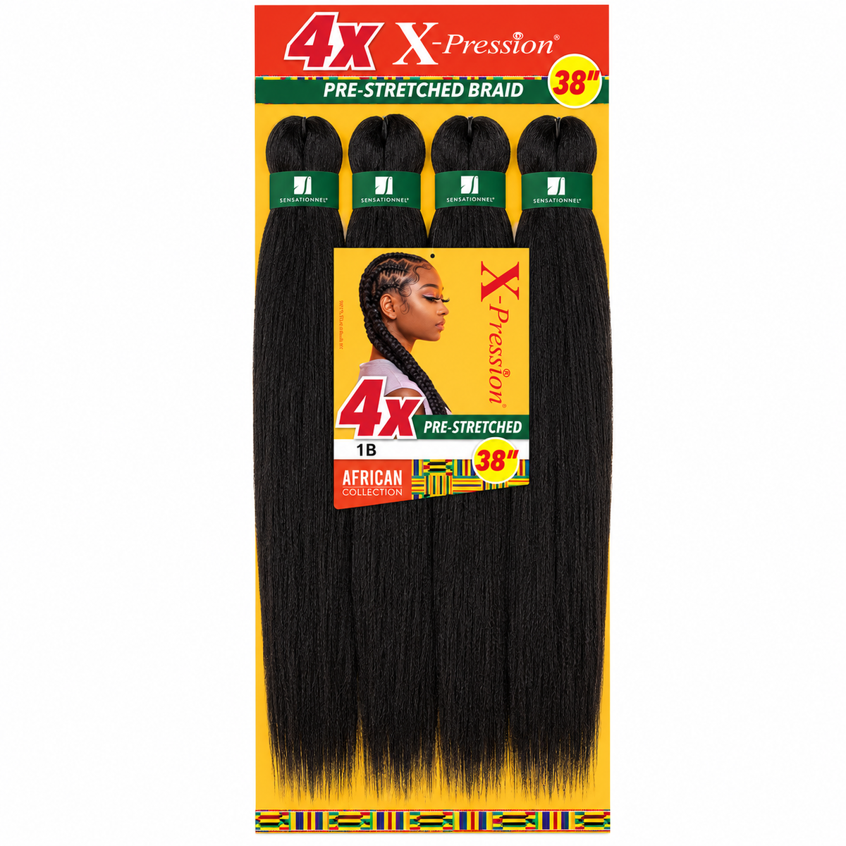 Sensationnel X-Pression 4X 38 inch color 1B full retail package