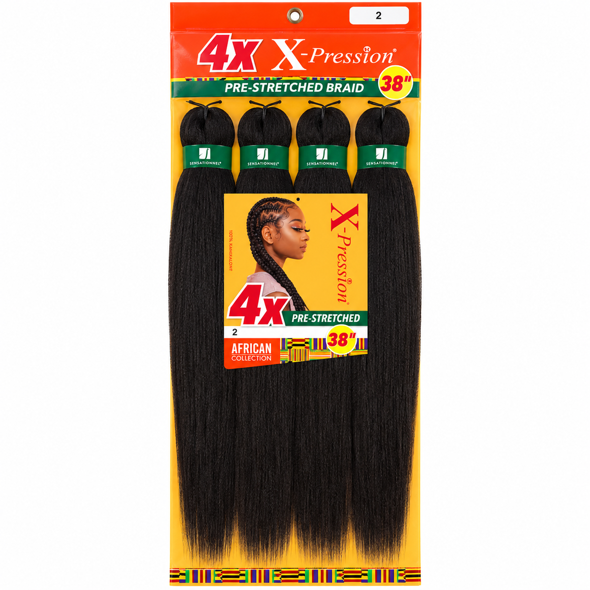 Sensationnel X-Pression 4X 38 inch color 2 full retail package