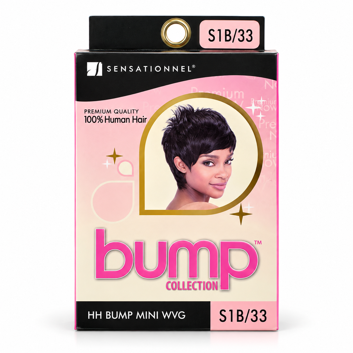 Sensationnel HH Bump Mini human hair weave color S1B/33 package