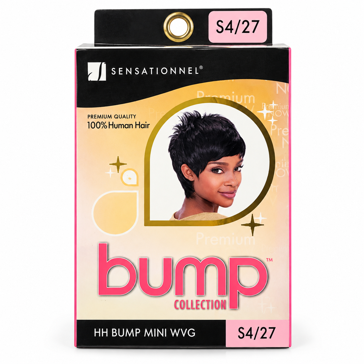 Sensationnel HH Bump Mini human hair weave color S4/27 package
