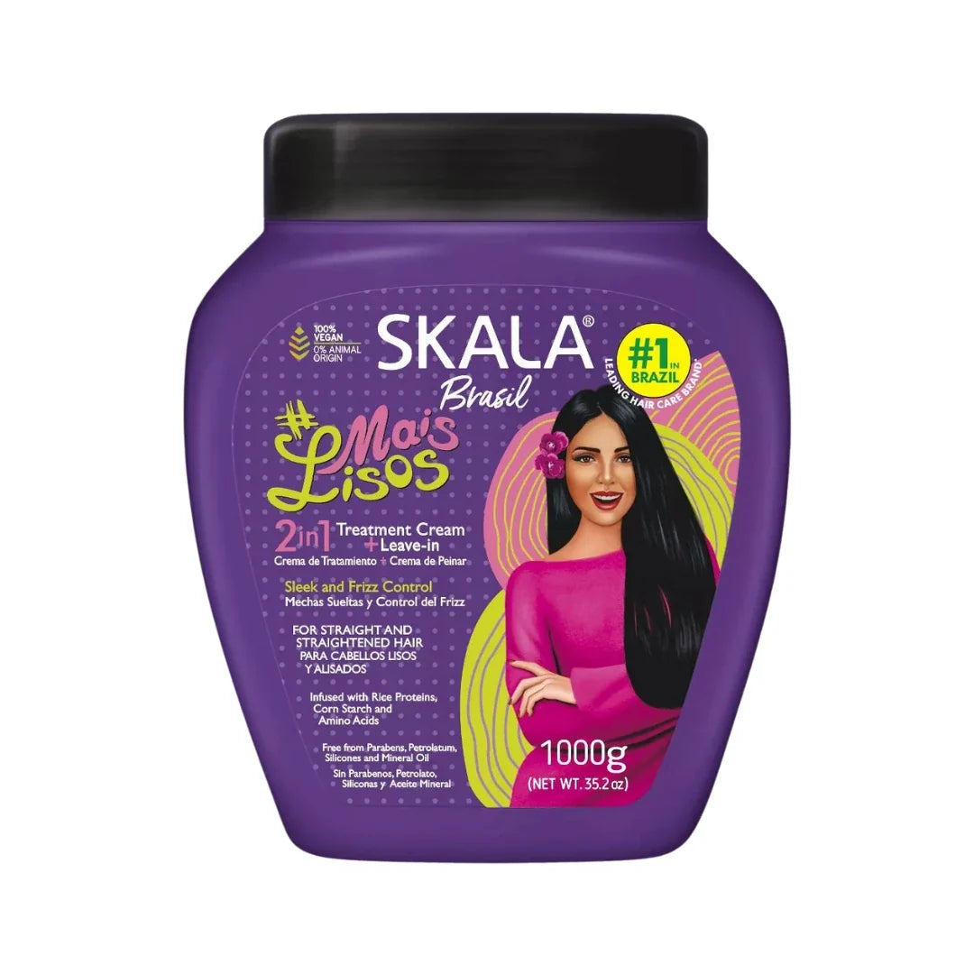 Skala Mais Lisos Hair Treatment Cream | Smoothing Frizz-Control 35.2 oz SKALA
