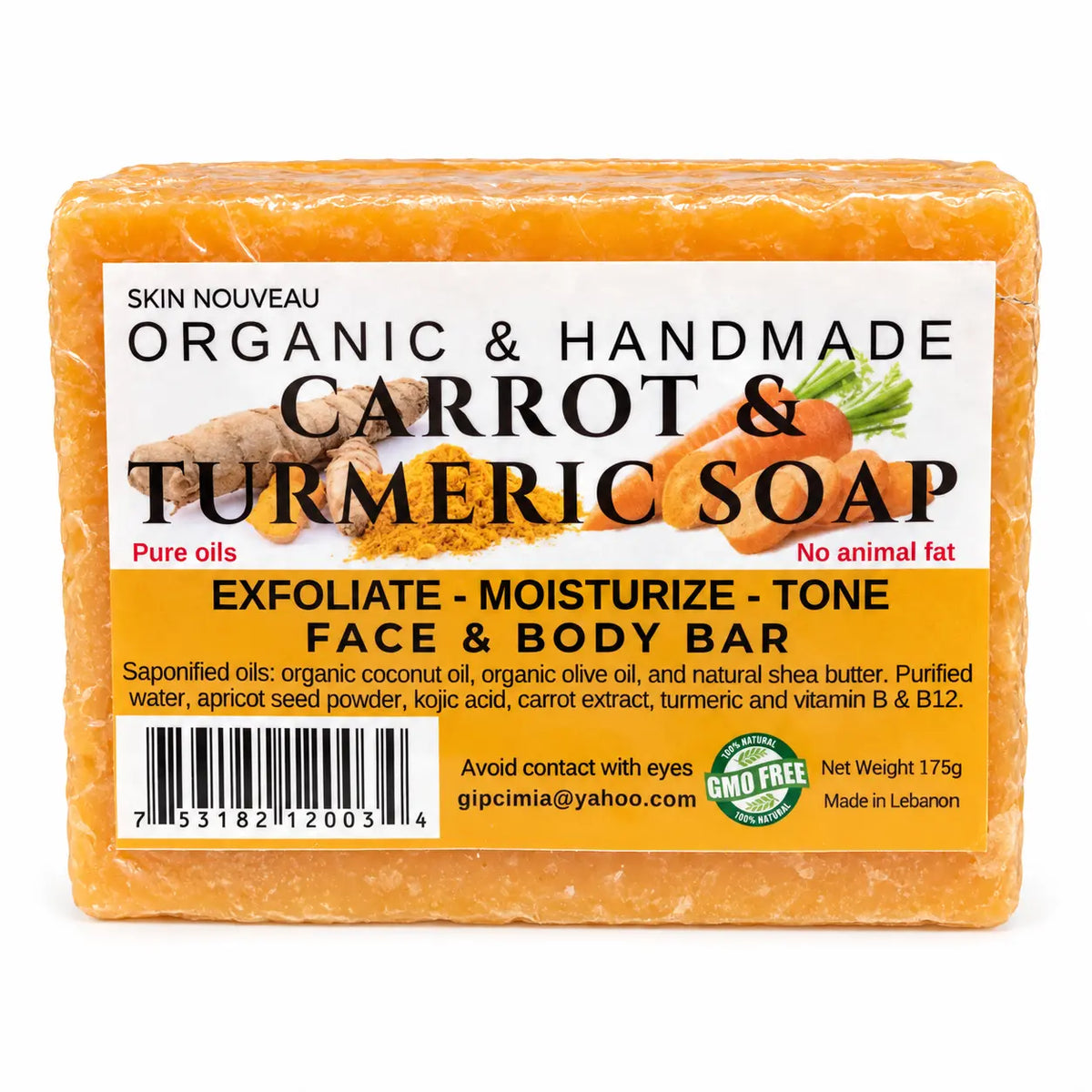 Skin Nouveau Carrot & Turmeric Soap 175 g