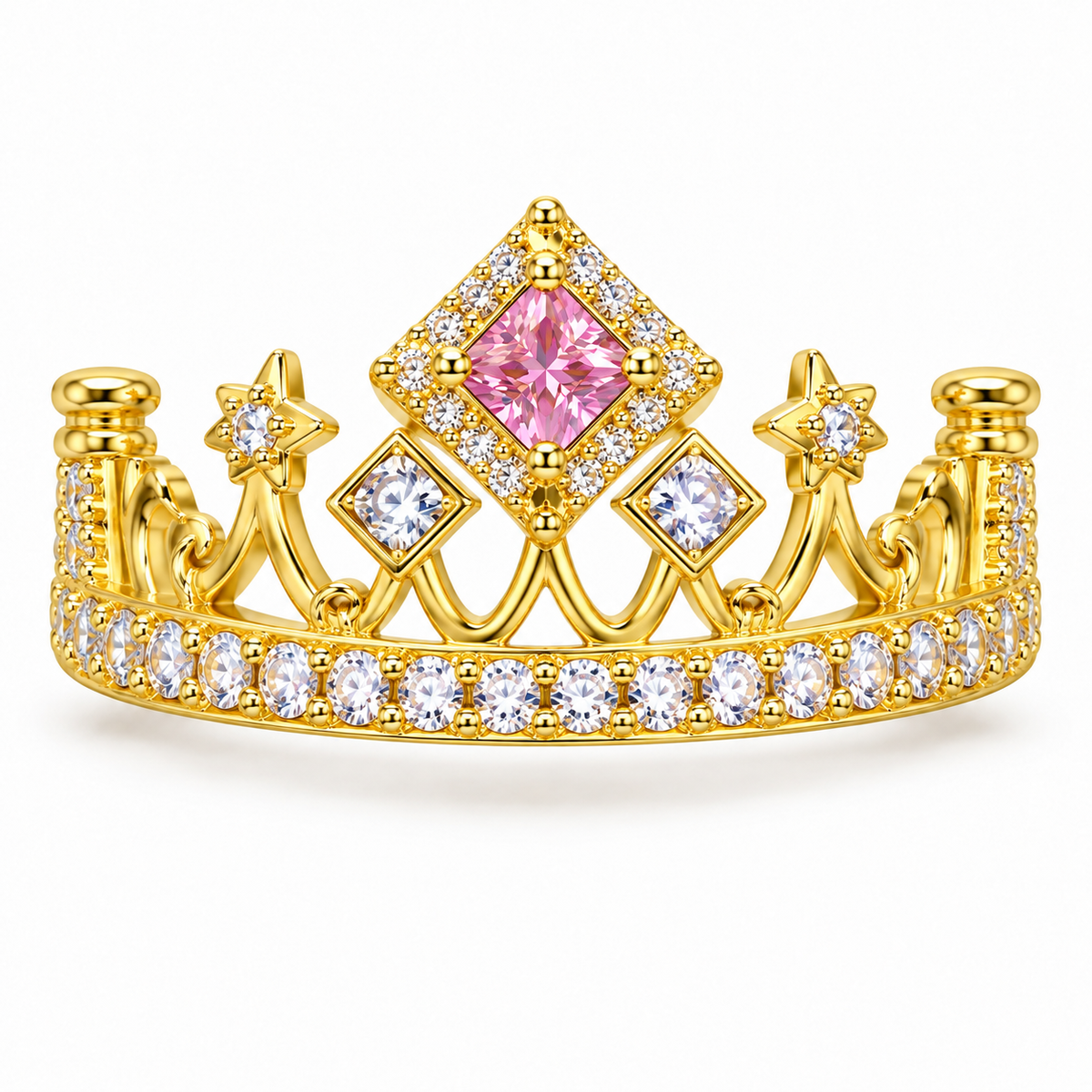 The One R03 gold-tone adjustable ring