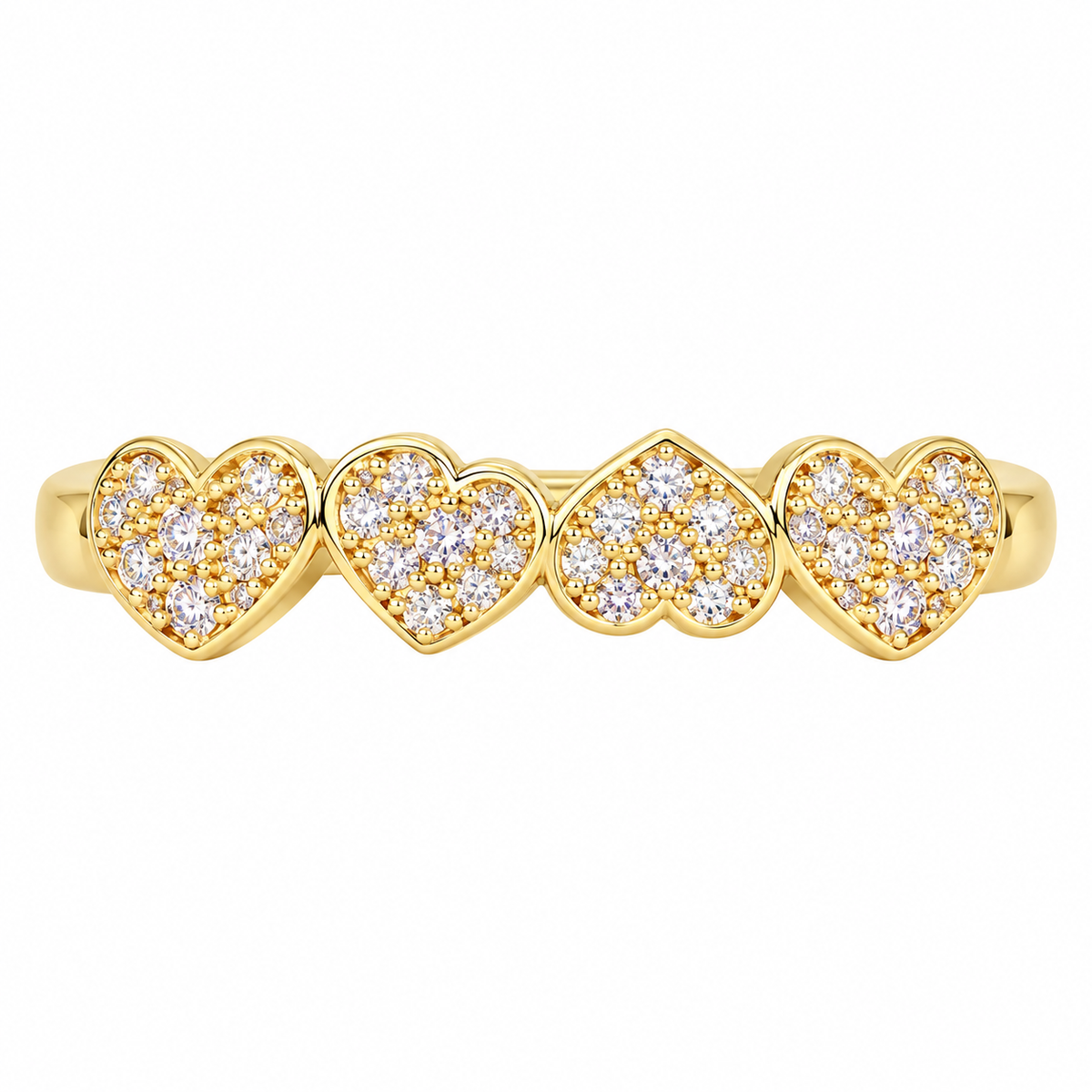 The One R09 gold-tone adjustable ring