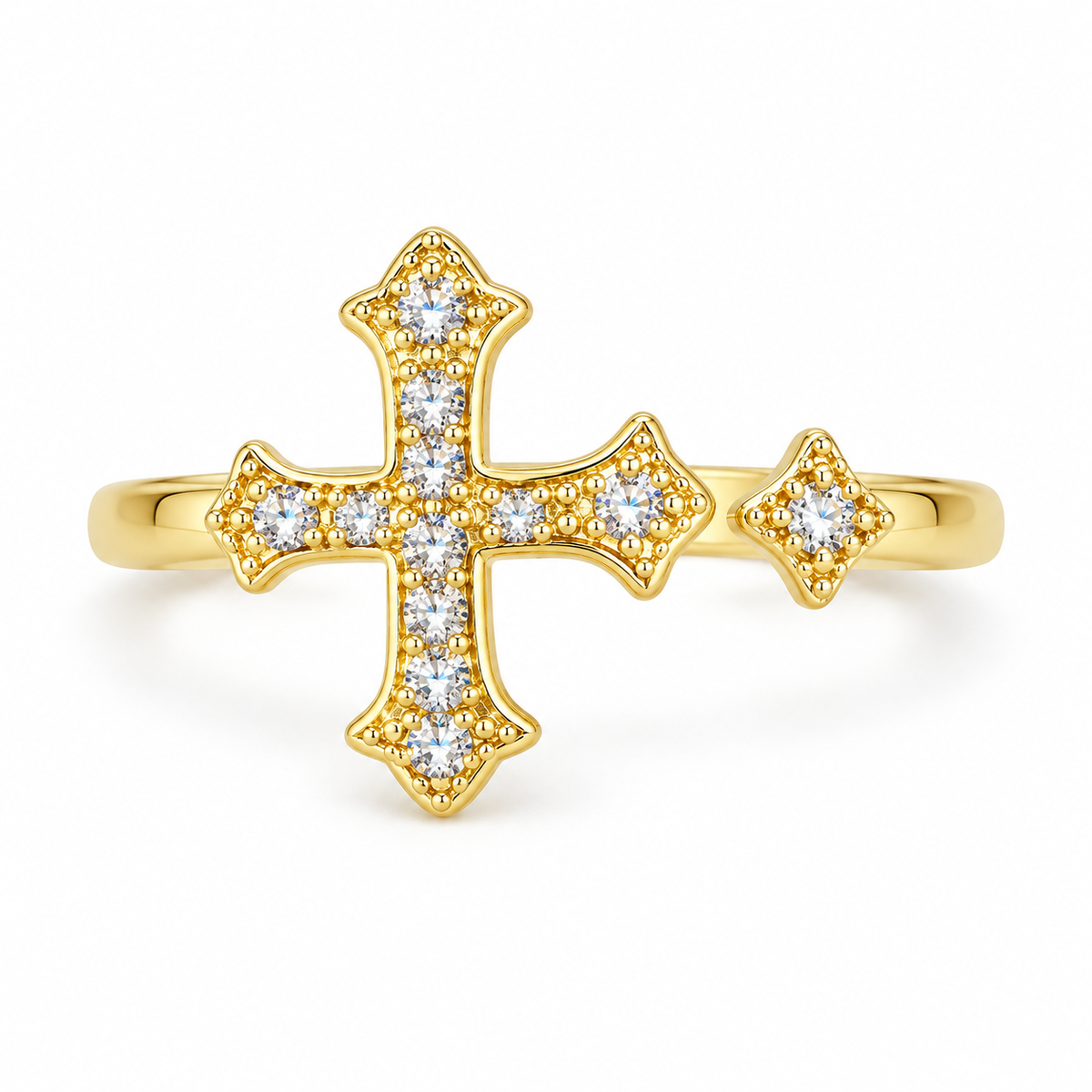 The One R11 gold-tone adjustable ring