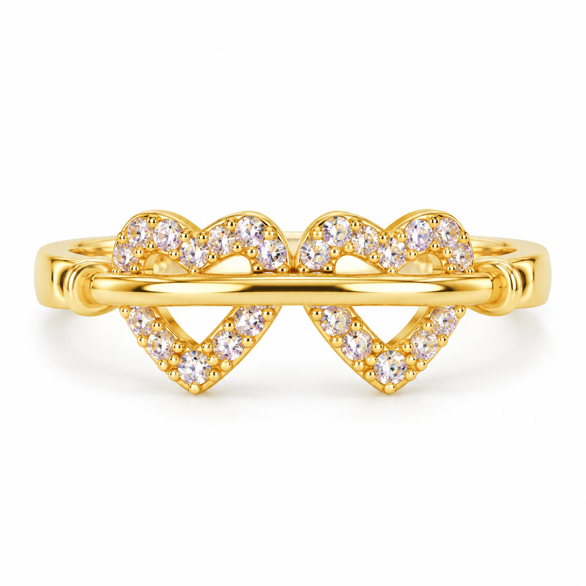 The One R14 gold-tone adjustable ring