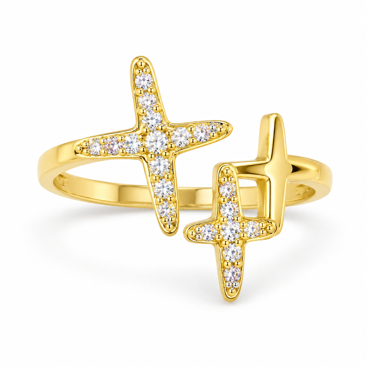 The One R18 gold-tone adjustable ring