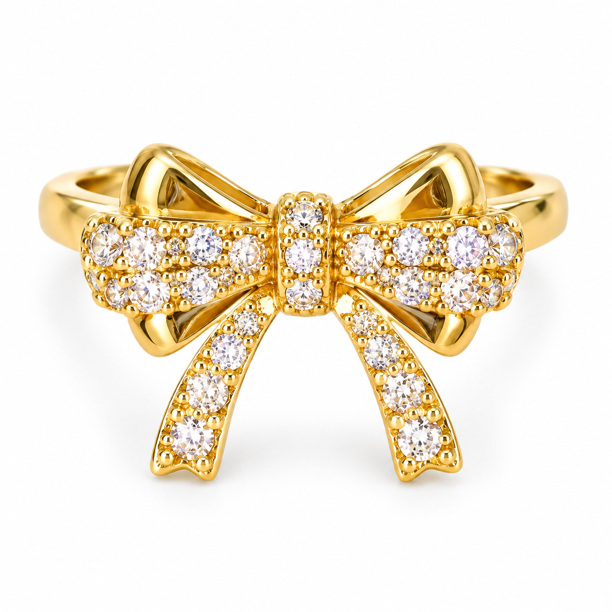 The One R19 gold-tone adjustable ring