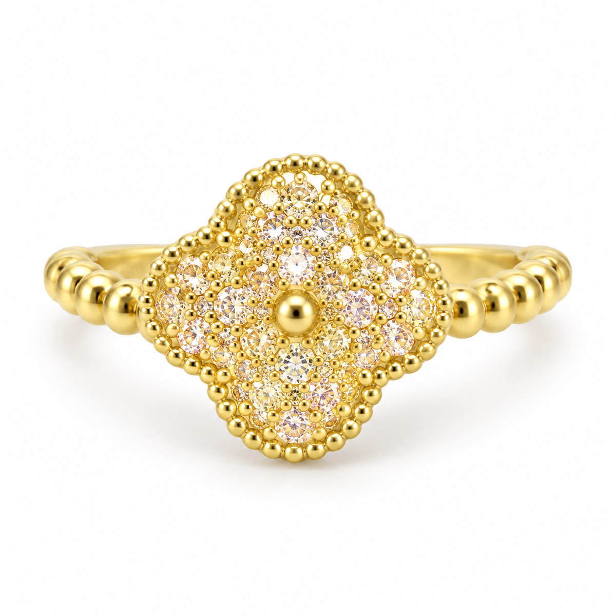 The One R20 gold-tone adjustable ring