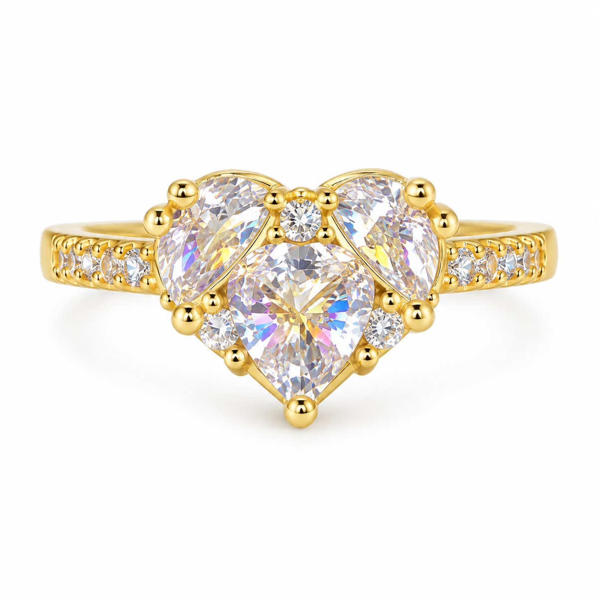 The One R23 gold-tone adjustable ring
