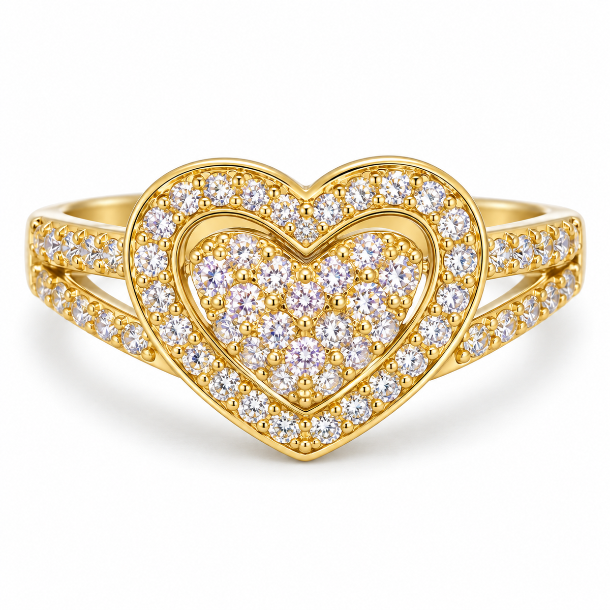 The One R24 gold-tone adjustable ring