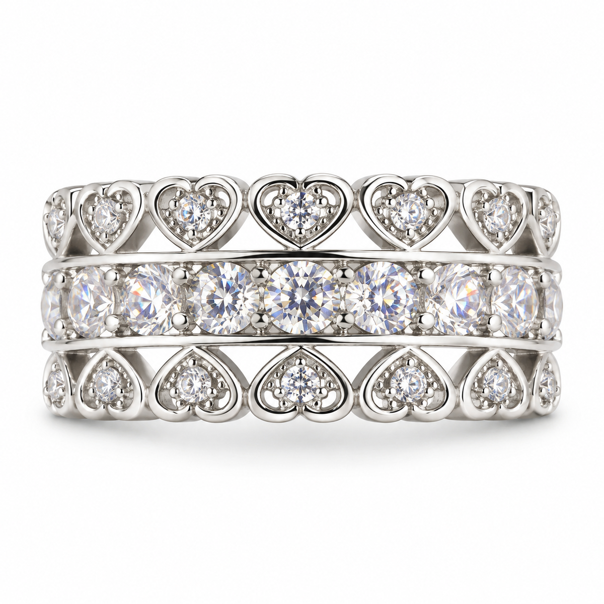 The One R28 silver-tone adjustable ring