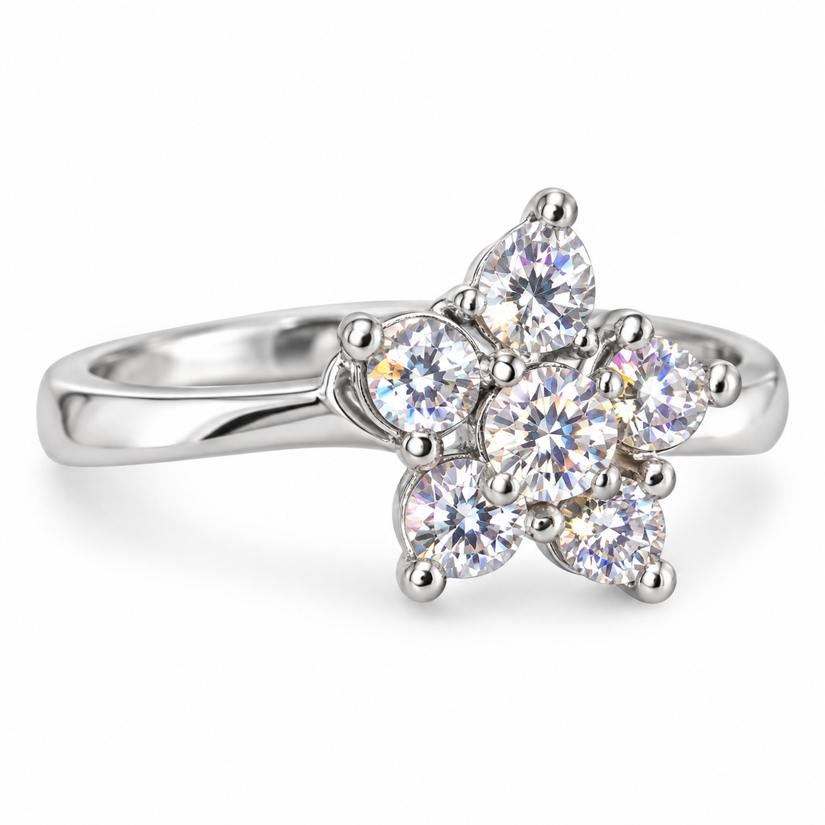 The One R30 silver-tone adjustable ring