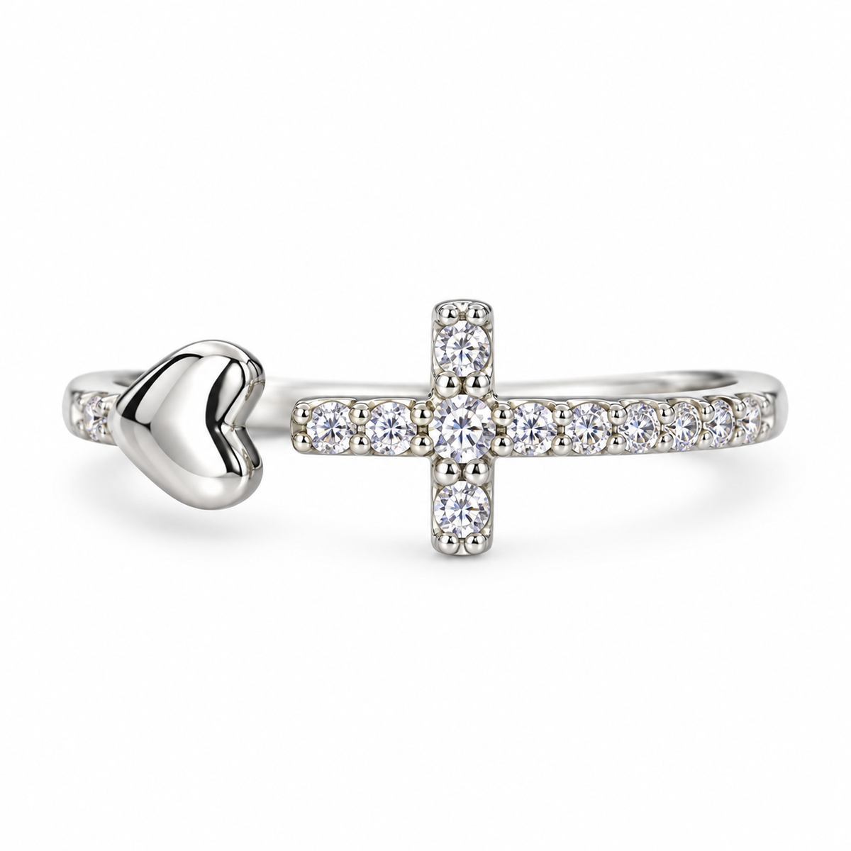 The One R31 silver-tone adjustable ring