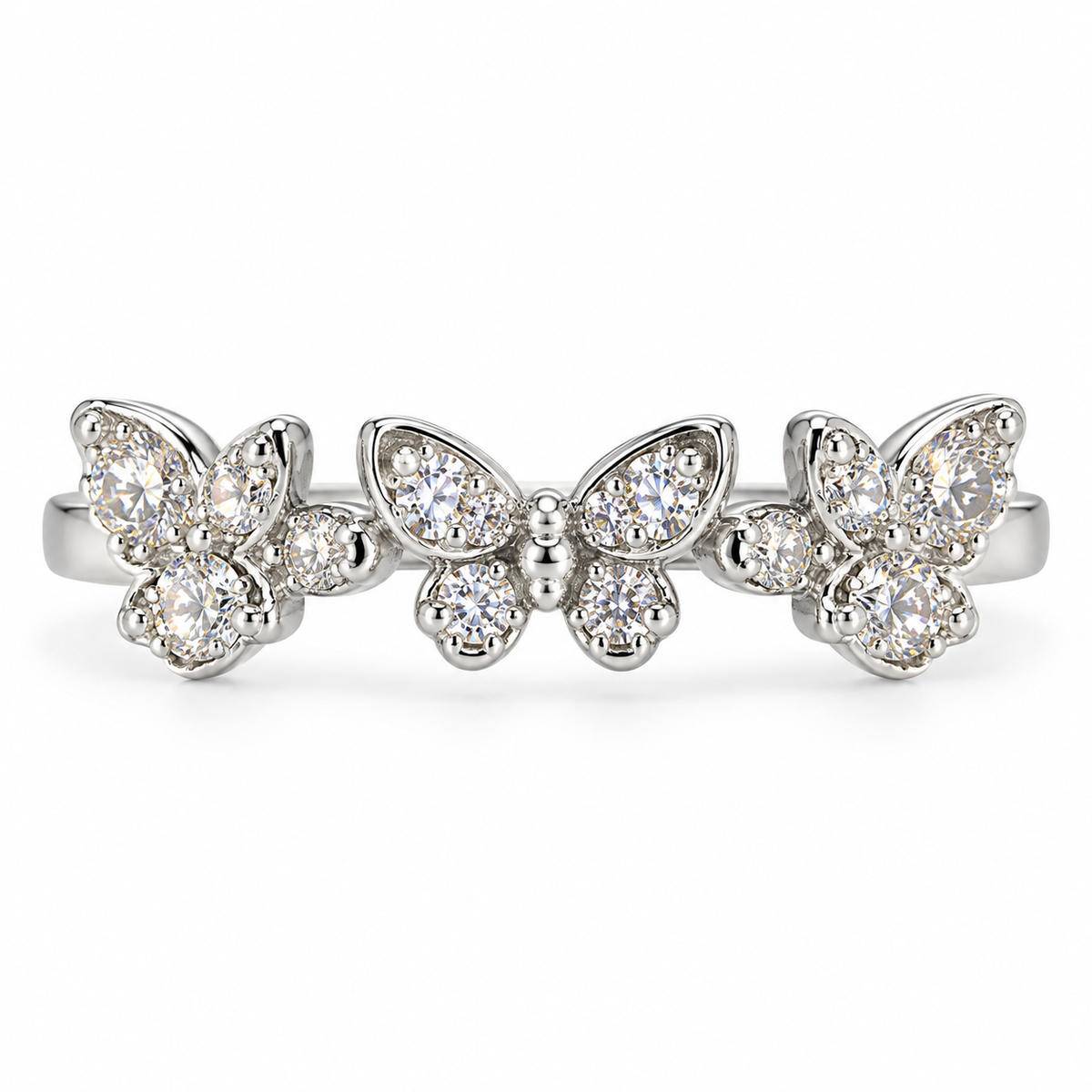 The One R32 silver-tone adjustable ring