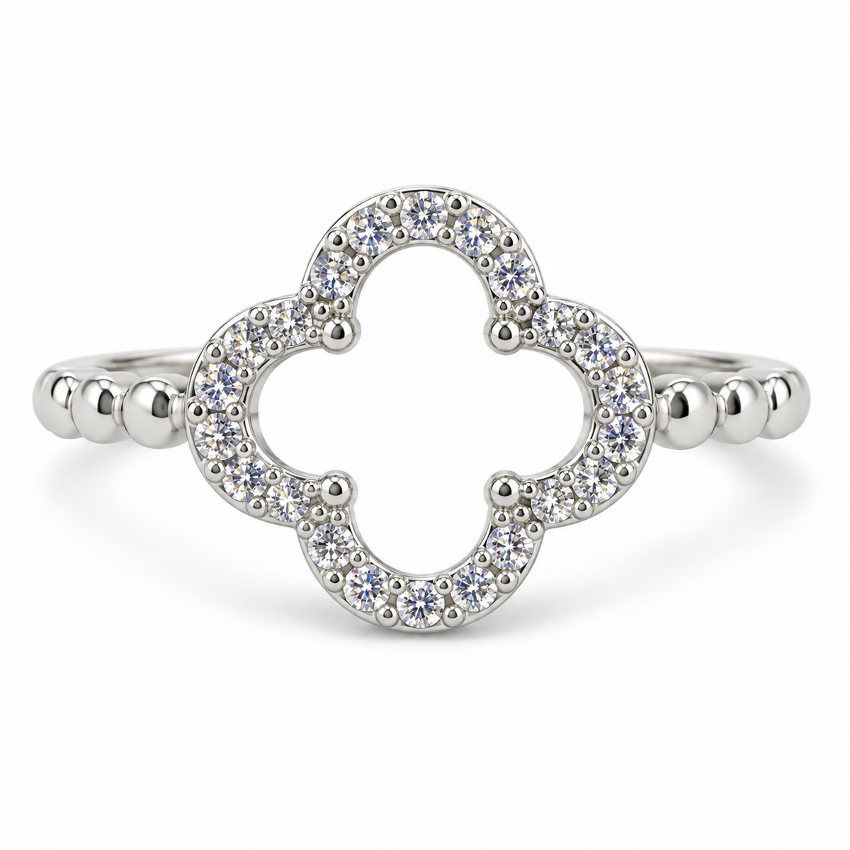 The One R34 silver-tone adjustable ring