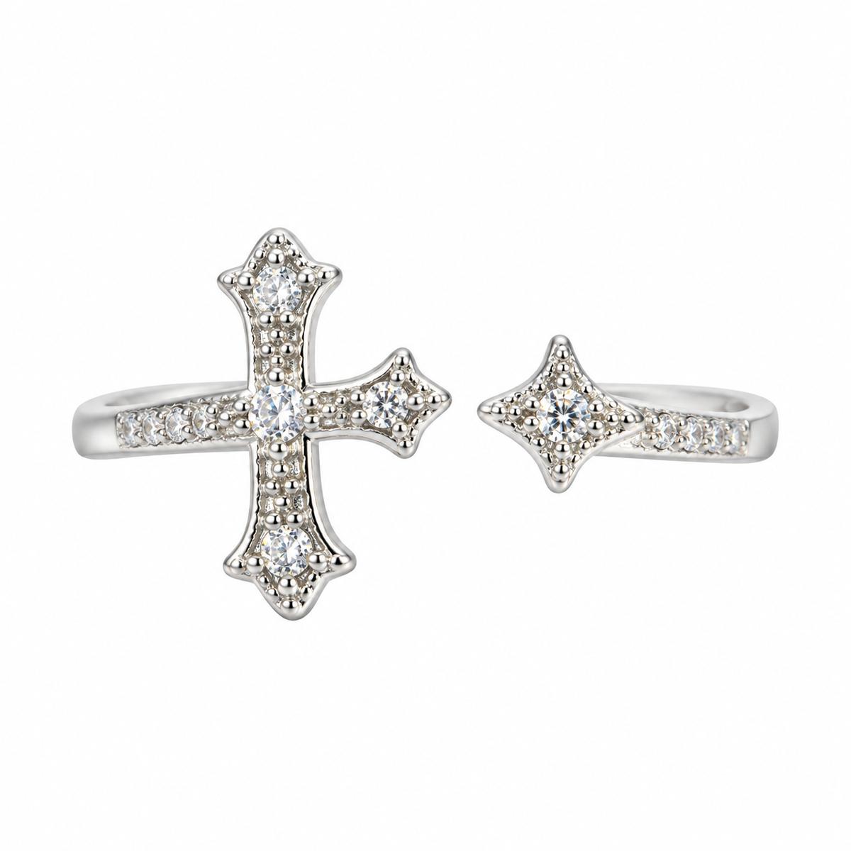 The One R35 silver-tone adjustable ring