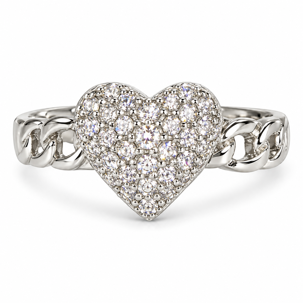 The One R37 silver-tone adjustable ring