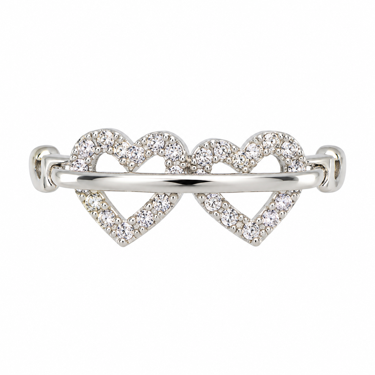The One R38 silver-tone adjustable ring
