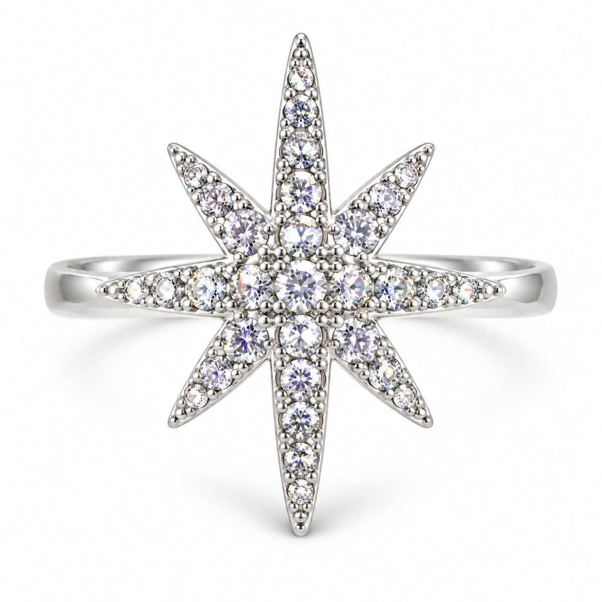 The One R41 silver-tone adjustable ring