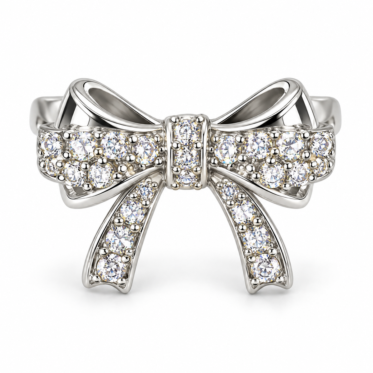 The One R43 silver-tone adjustable ring