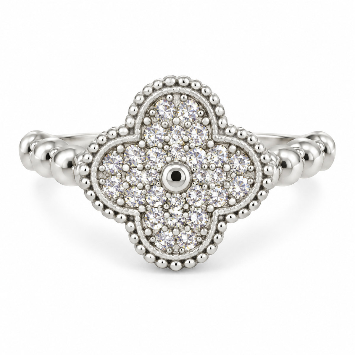 The One R44 silver-tone adjustable ring