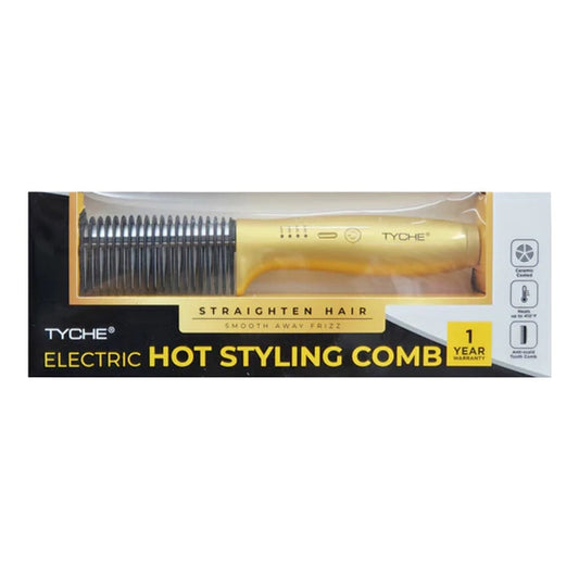 Tyche Electric Hot Styling Comb — hot styling comb in retail box