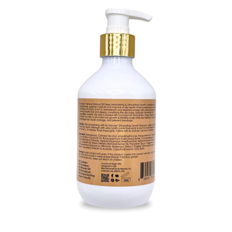 By Natures Batana Oil Moisturizing &amp; Stimulating Growth Conditioner 12 fl.oz -
