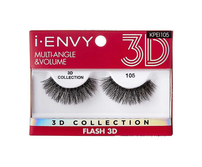 iEnvy 3D Strip Lashes – Single Pair #105 – Flash (KPEI105)