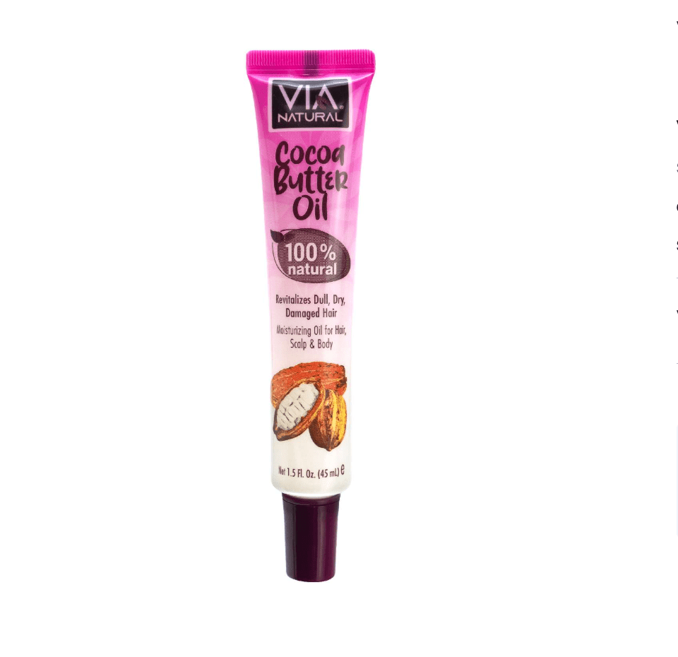 Via Natural Cocoa Butter Oil 1.5 oz tube