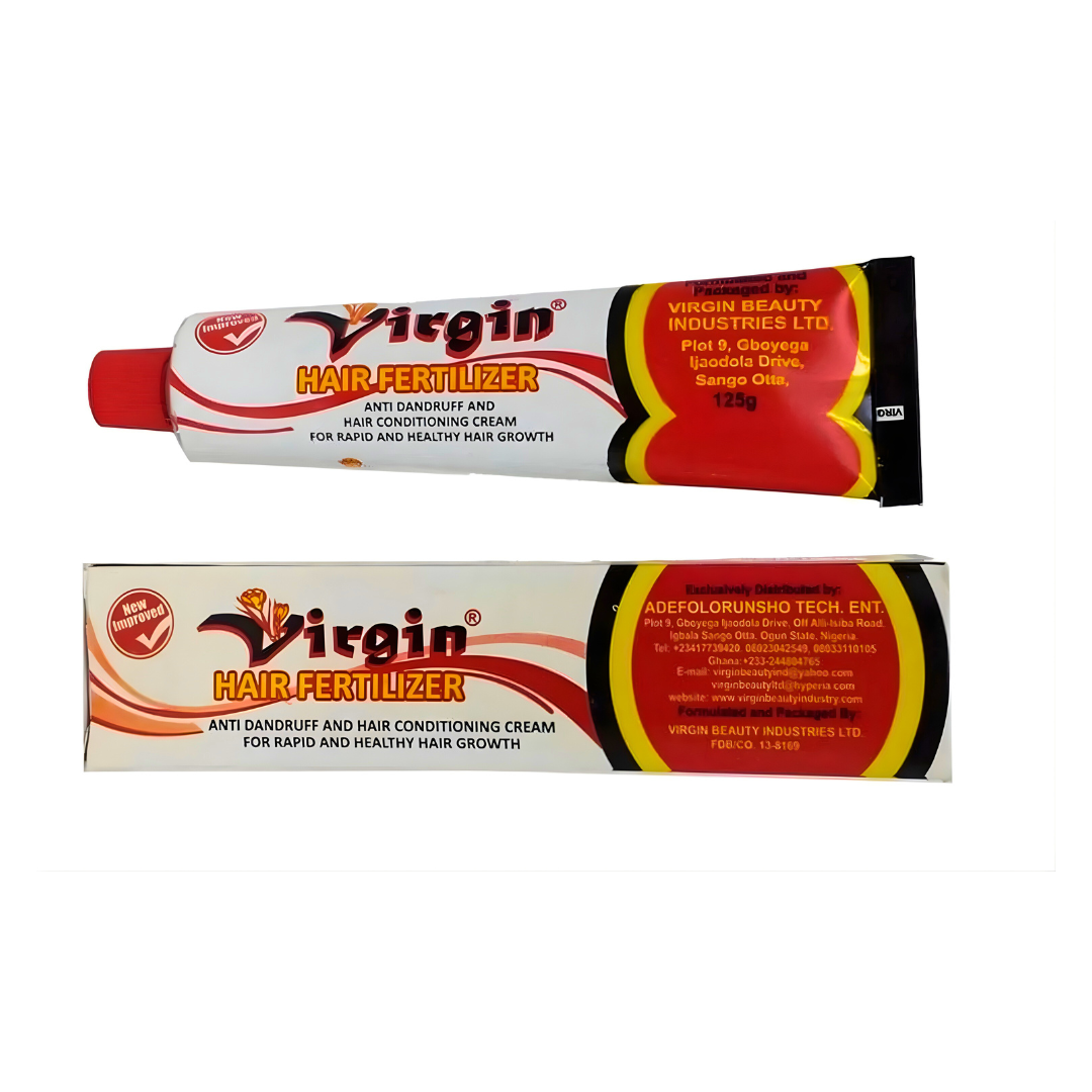 One tube of Virgin Hair Fertilizer on a white background