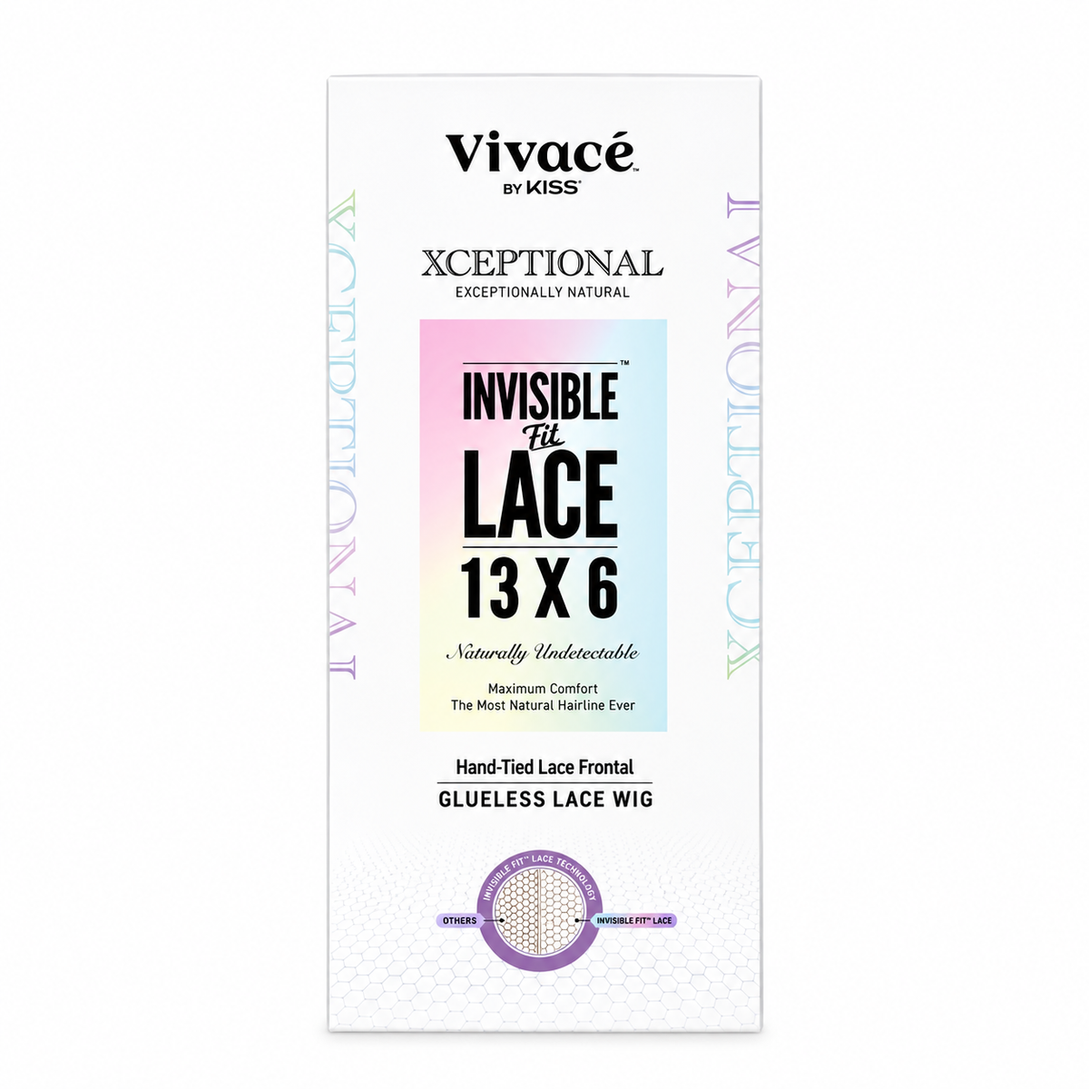 Vivace by KISS HERA 26-inch 13x6 Invisible Fit Lace Wig — retail packaging