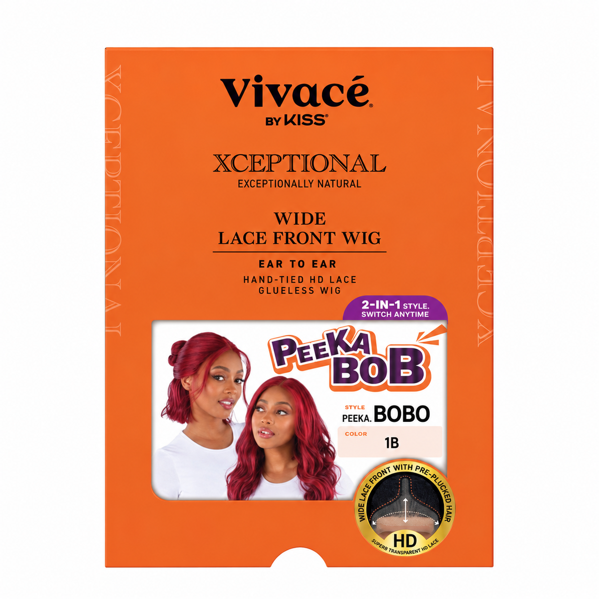 Vivacé Peeka-Bobo 1B labeled package; printed model shows Ruby