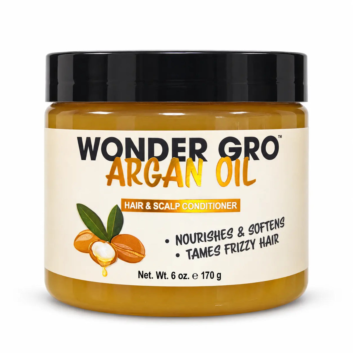 Wonder Gro Argan Oil hair and scalp conditioner 6 oz jar