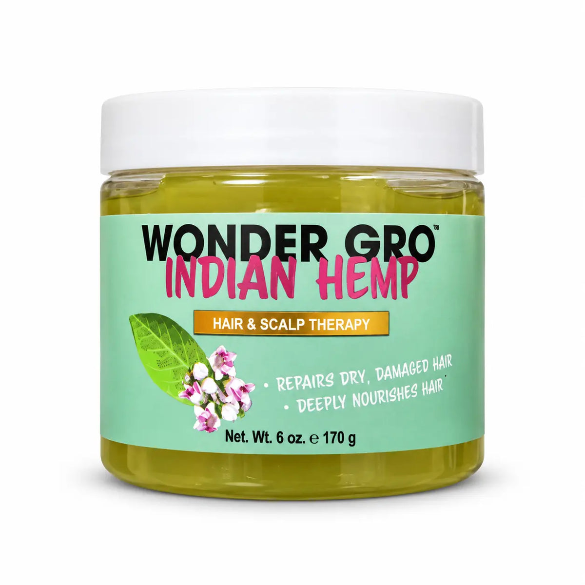 Wonder Gro Indian Hemp hair and scalp conditioner 6 oz jar