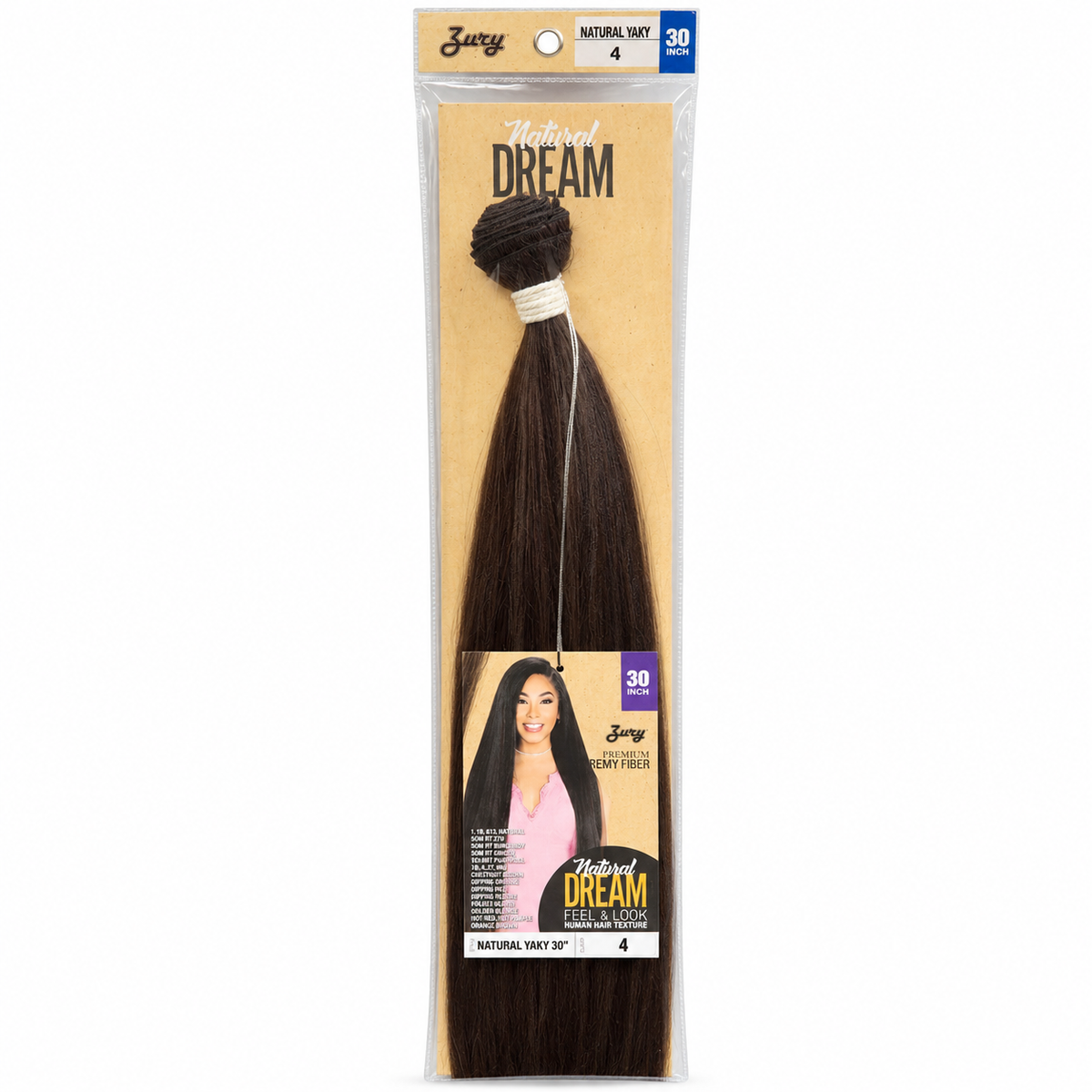 Zury Natural Dream Natural Yaky 30 inch color 4 full package