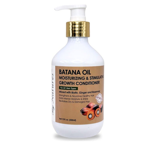 By Natures Batana Oil Moisturizing & Stimulating Growth Conditioner — 12 fl oz conditioner bottle, front view