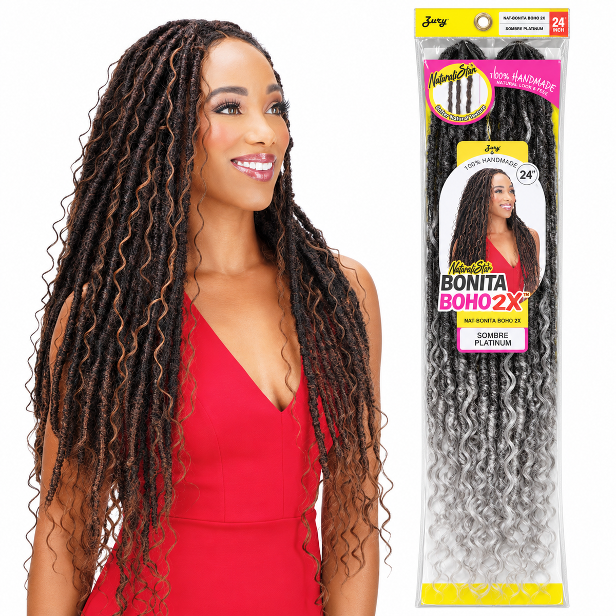 Zury Bonita Boho 2X 24-inch model and Sombre Platinum package