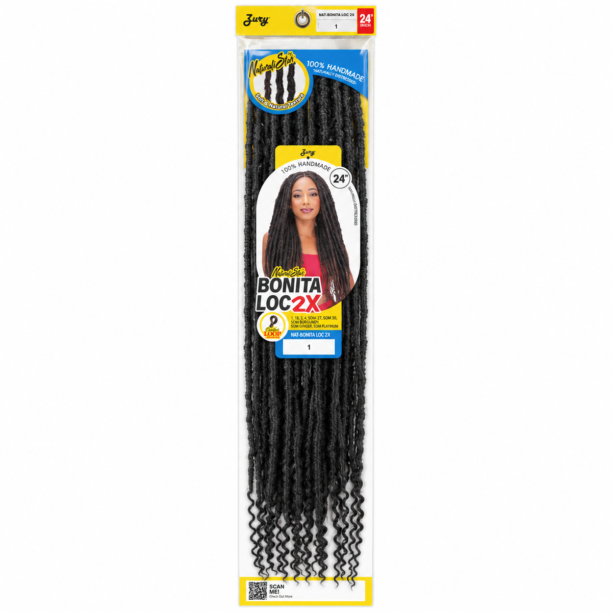 Zury Bonita Loc 2X 24-inch full retail package color 1