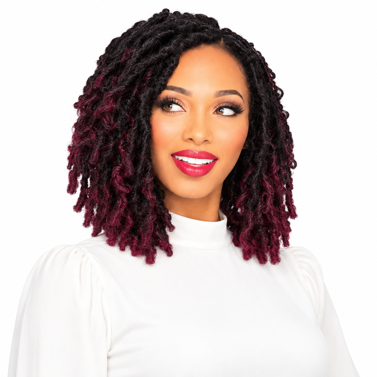 Zury 2X Butterfly Distressed Loc 10" SOM Burgundy model